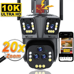 Image of ChatGPT said: DualGuard Ultra 10K – 20MP AI Security Camera with 20x Zoom, 5 Lenses & Smart Tracking