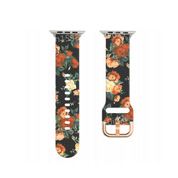 Image of Applicable Apple Printed Silicone Strap