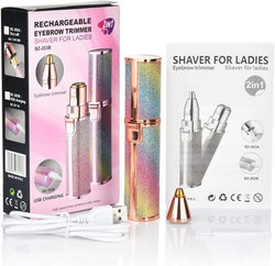 Image of 2-in-1 Facial Hair Remover & Eyebrow Trimmer – Pain-Free Precision Grooming