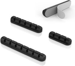 Image of Cable Clip Organizer – 7 Slot Silicone Cable Holder with Strong Adhesive for Cables