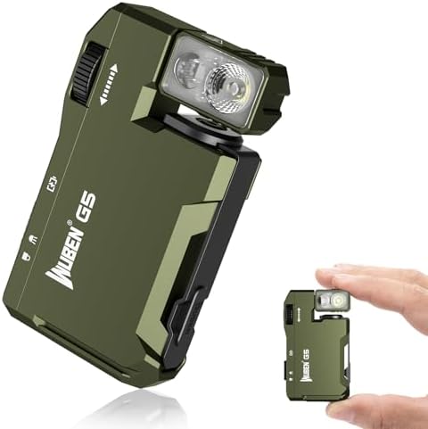 Rechargeable EDC Flashlight – Compact, Magnetic, Dual-Light Source, IP68 Waterproof, 400 Lumens, Type-C Fast Charging