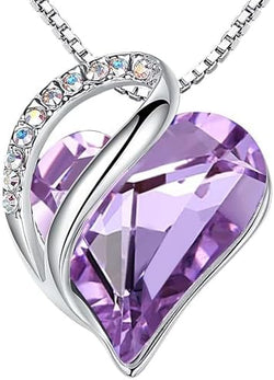 Image of Leafael Infinity Love Heart Necklace Birthstone Necklace for Women