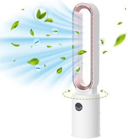 Image of Bladeless Tower Fan and Air Purifier in One – 24 Speeds, Quiet Operation, Remote & Touch Control