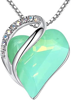 Image of Leafael Infinity Love Heart Necklace Birthstone Necklace for Women