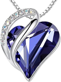 Image of Leafael Infinity Love Heart Necklace Birthstone Necklace for Women