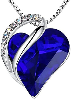 Image of Leafael Infinity Love Heart Necklace Birthstone Necklace for Women