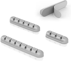 Image of Cable Clip Organizer – 7 Slot Silicone Cable Holder with Strong Adhesive for Cables