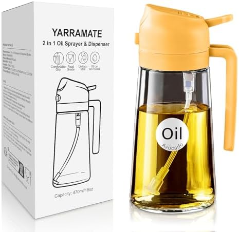 Olive Oil Dispenser, 2 in 1 Oil Sprayer for Cooking