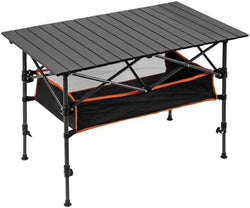 Image of Portable Folding Camping Table – Ultralight Aluminium, Adjustable Height, Large Storage Bag, Sturdy & Durable