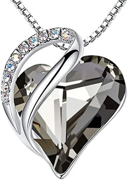 Image of Leafael Infinity Love Heart Necklace Birthstone Necklace for Women