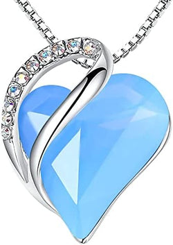 Image of Leafael Infinity Love Heart Necklace Birthstone Necklace for Women