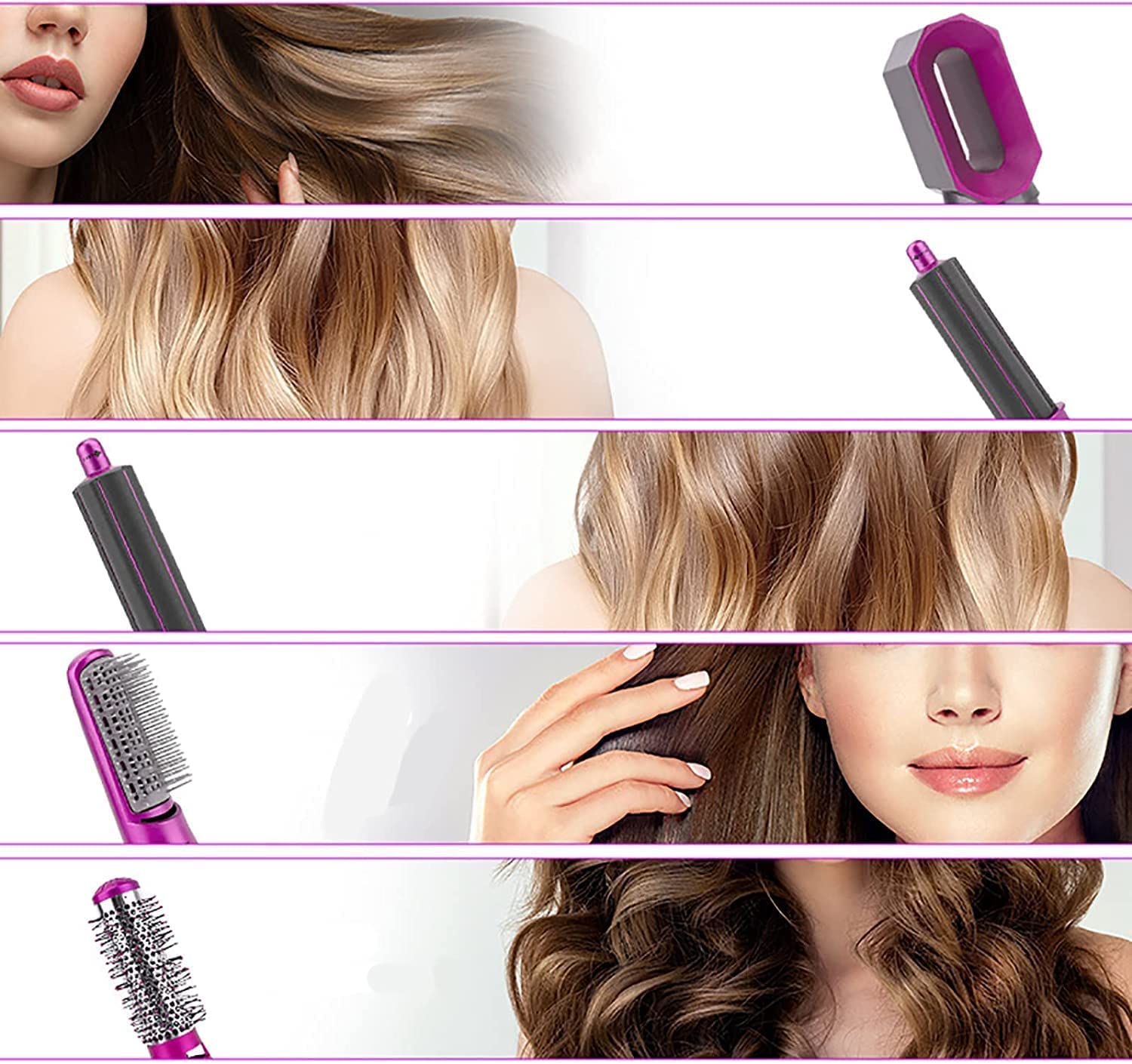 5-in-1 Hot Air Hair Styler – Dry, Straighten, Curl, Volumize & Smooth