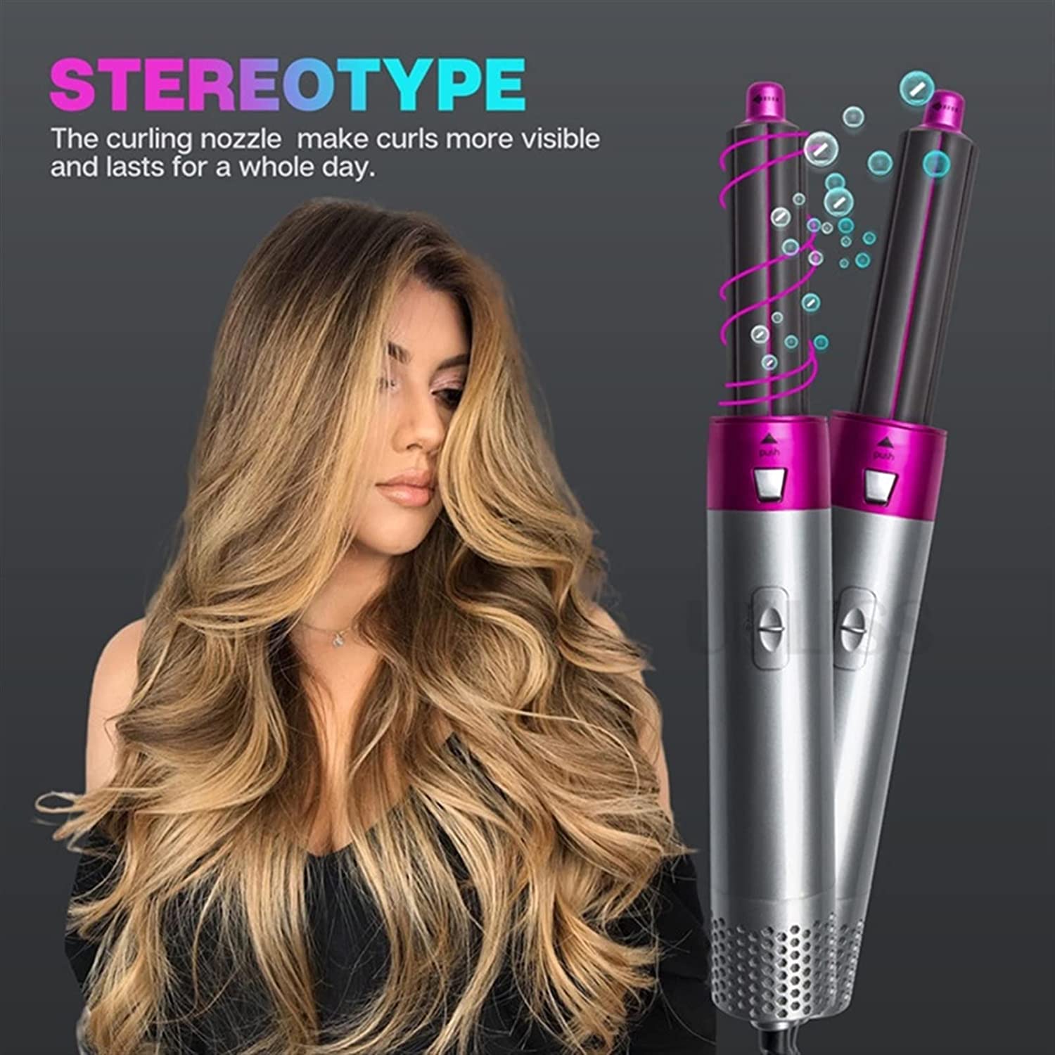 5-in-1 Hot Air Hair Styler – Dry, Straighten, Curl, Volumize & Smooth