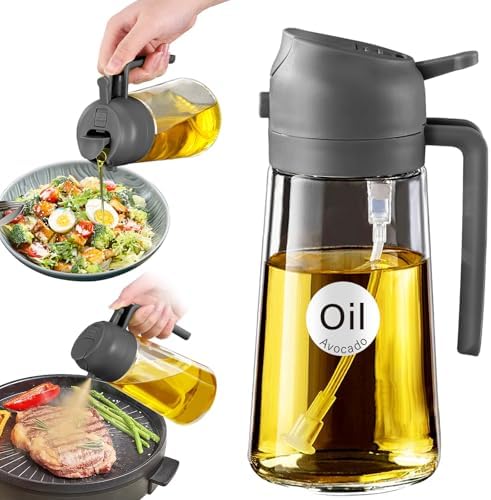 Olive Oil Dispenser, 2 in 1 Oil Sprayer for Cooking