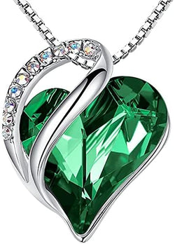 Image of Leafael Infinity Love Heart Necklace Birthstone Necklace for Women