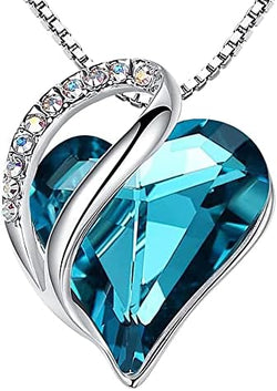 Image of Leafael Infinity Love Heart Necklace Birthstone Necklace for Women