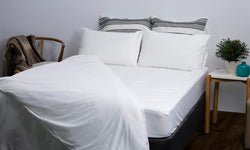 Image of Soft Cotton Mattress Protector with Waterproof Backing & Anti-Bacterial Polyester Filling