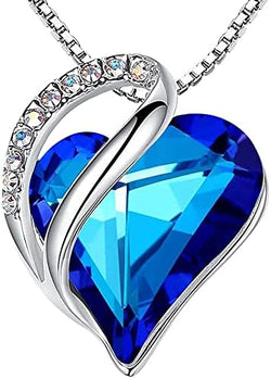 Image of Leafael Infinity Love Heart Necklace Birthstone Necklace for Women