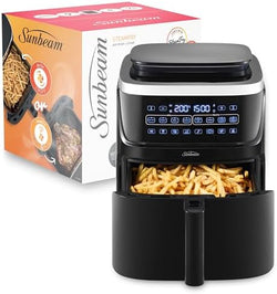 Image of Multi Zone Air Fryer Oven | Convertible Dual 5.5L to Single 11.4L Zone, 9 Accessories, Multiple Presets and Functions, Black