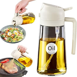 Image of Olive Oil Dispenser, 2 in 1 Oil Sprayer for Cooking