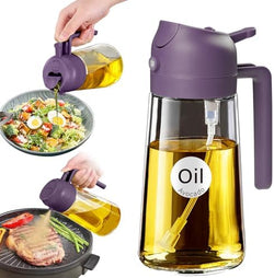 Image of Olive Oil Dispenser, 2 in 1 Oil Sprayer for Cooking