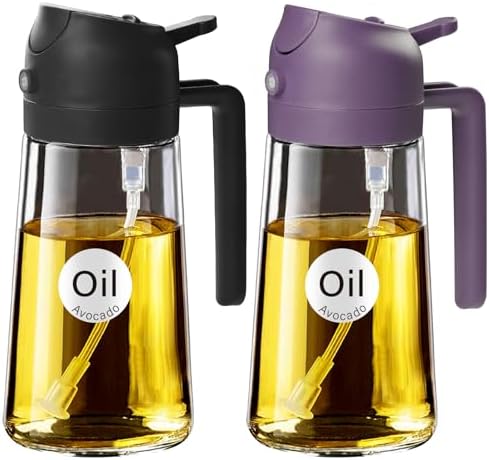 Olive Oil Dispenser, 2 in 1 Oil Sprayer for Cooking