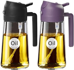 Image of Olive Oil Dispenser, 2 in 1 Oil Sprayer for Cooking