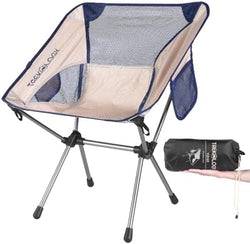 Image of Folding Camping Chair – 7075 Aluminium Frame, Ripstop Fabric, Quick Setup, 136kg Support