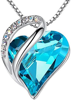 Image of Leafael Infinity Love Heart Necklace Birthstone Necklace for Women