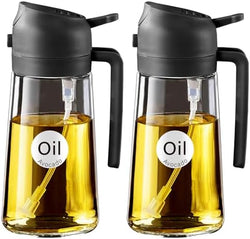 Image of Olive Oil Dispenser, 2 in 1 Oil Sprayer for Cooking