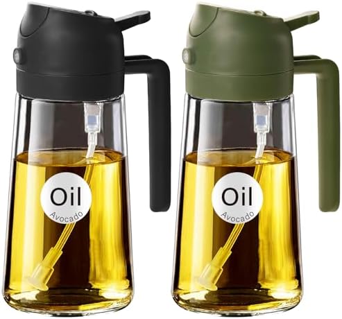 Olive Oil Dispenser, 2 in 1 Oil Sprayer for Cooking