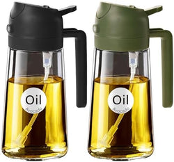 Image of Olive Oil Dispenser, 2 in 1 Oil Sprayer for Cooking