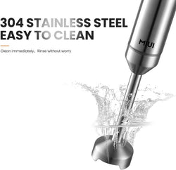Image of MIUI 1000W 4-in-1 Hand Immersion Blender – 9-Speed Multi-Purpose Stainless Steel Stick Blender with Attachments