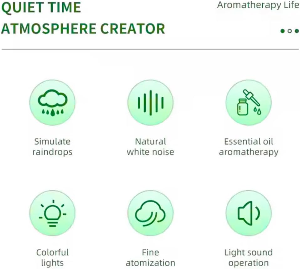 Rain Sound Aromatherapy Diffuser 🌧️✨