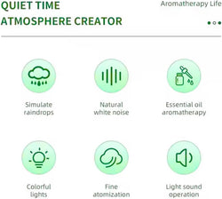 Image of Rain Sound Aromatherapy Diffuser 🌧️✨