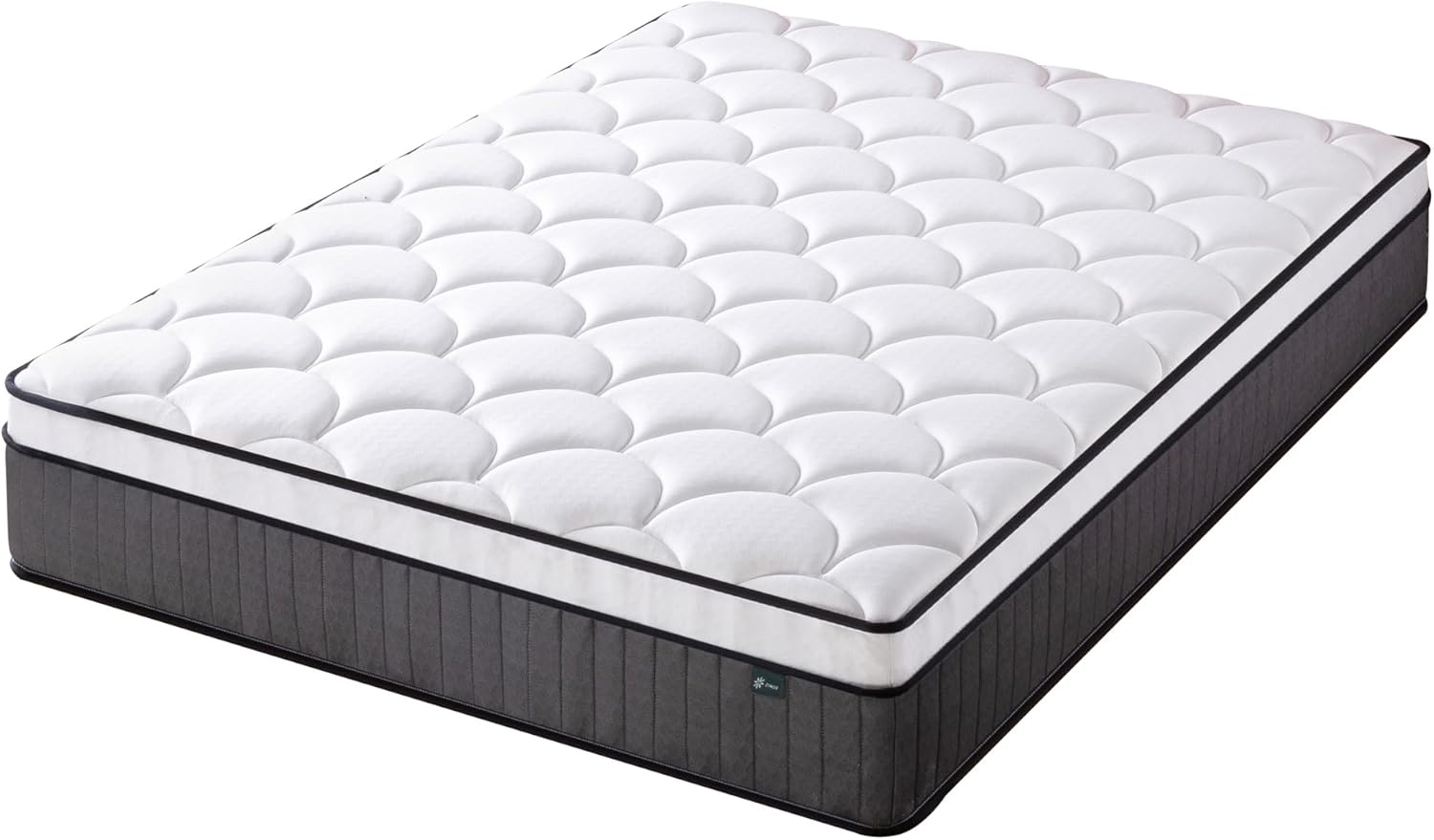 Zinus Queen Mattress – 30cm iCoil Pocket Spring Eurotop | Comfort Quilting Foam