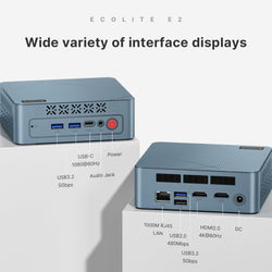 Image of E4 Mini PC – AMD Ryzen 5 3550H | 16GB RAM, 1TB NVMe SSD | Triple Display Support