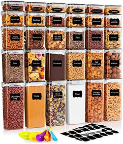 Image of Feshory 42 Pack Airtight Food Storage Container Set