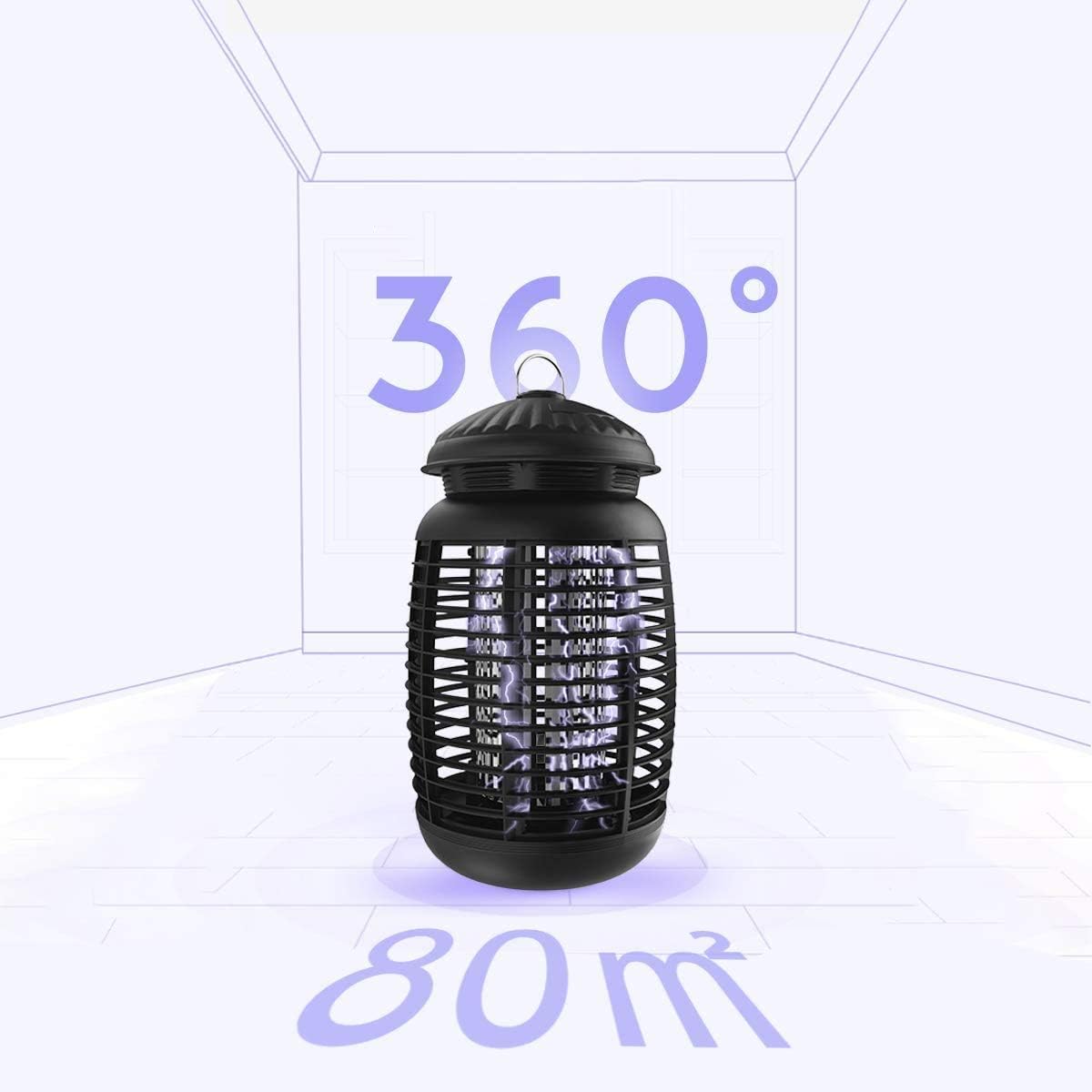 4200V Electric Bug Zapper with Attractant – Powerful Mosquito & Fly Killer Lamp