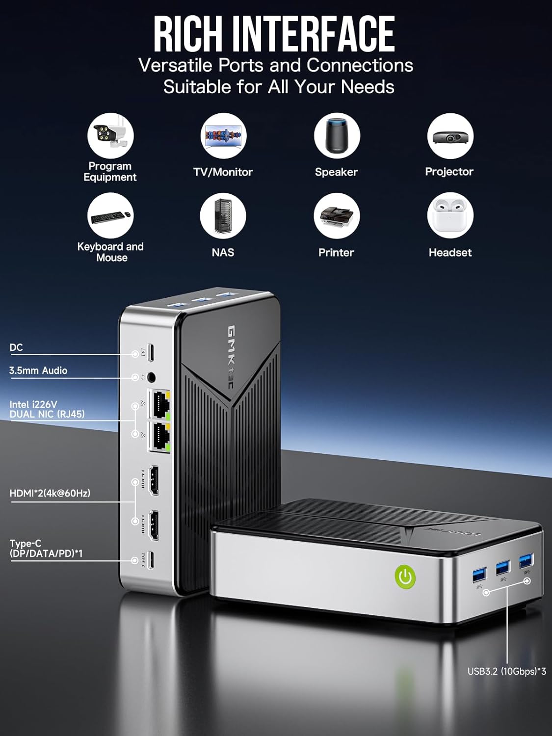 Mini PC Intel N150 (Turbo 3.6GHz)