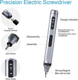 Image of Powerful Cordless Electric Precision Screwdriver Set With LED Light , 52 in 1