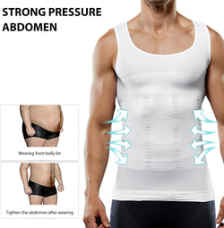 Image of Men's Shaper Slimming Undershirts T-Shirt