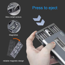 Image of Powerful Cordless Electric Precision Screwdriver Set With LED Light , 52 in 1
