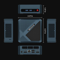 Image of E4 Mini PC – AMD Ryzen 5 3550H | 16GB RAM, 1TB NVMe SSD | Triple Display Support