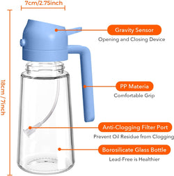 Image of Olive Oil Dispenser, 2 in 1 Oil Sprayer for Cooking