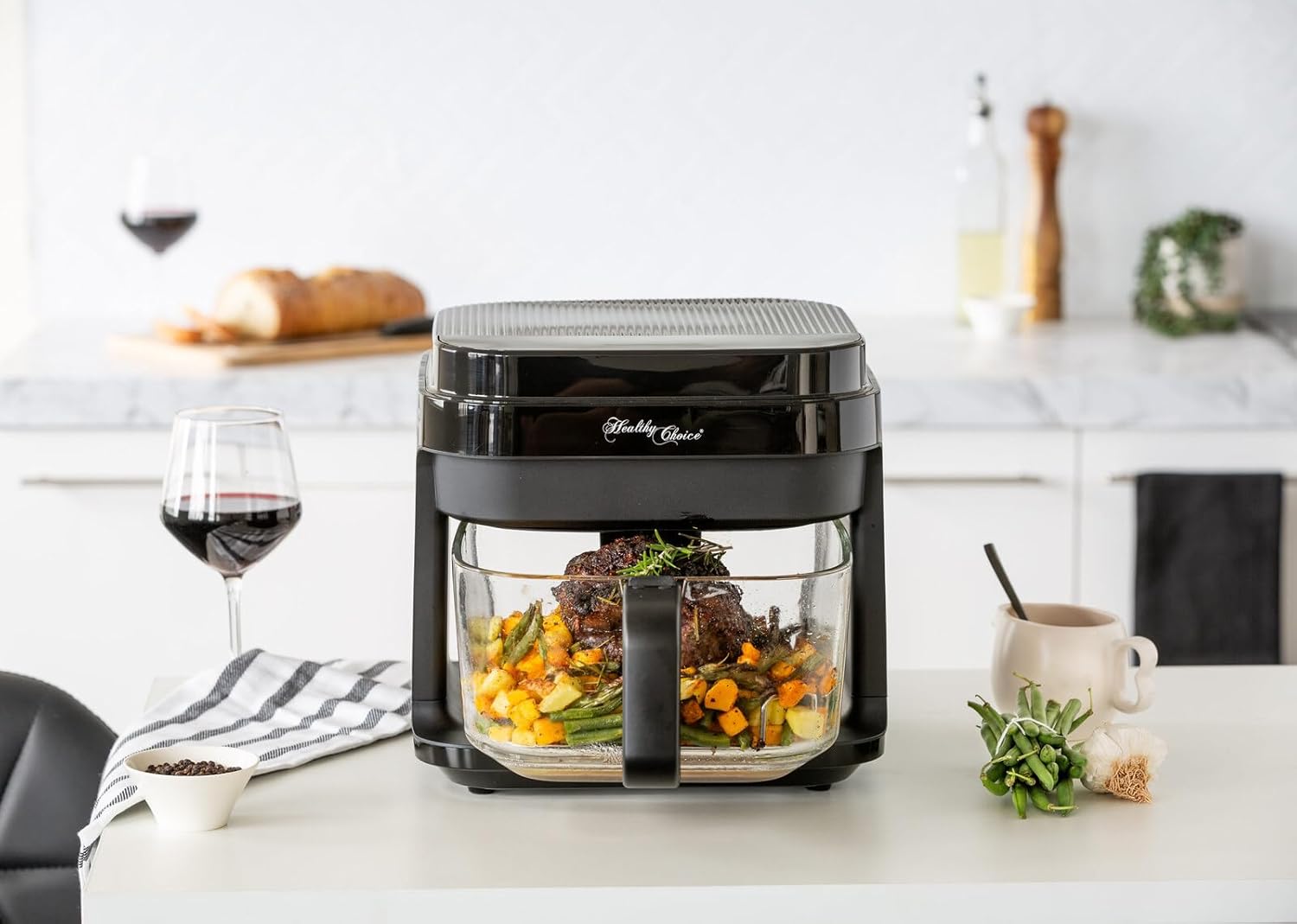 Healthy Choice 6.5L Glass Digital Air Fryer