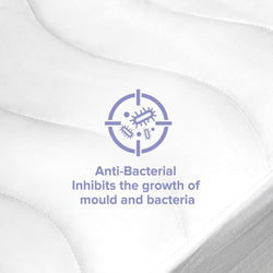 Image of Soft Cotton Mattress Protector with Waterproof Backing & Anti-Bacterial Polyester Filling