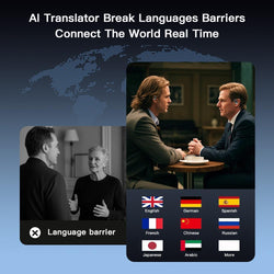 Image of AI Real-Time Translation Earbuds – 3-in-1 Bluetooth Translator with 144 Languages