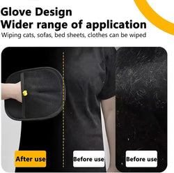 Image of Reusable Pet Hair Removal Glove for Furniture, Clothing & Carpet