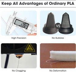 Image of 3D Printing Filament 1.75mm 1KG Black, High Accuracy